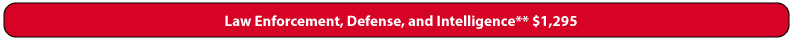 LEA Enforcement/DHS/IC/DoD Registration