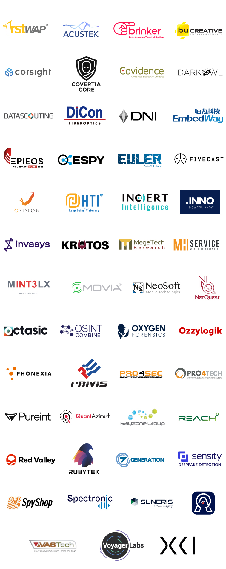 exhibiting sponsors