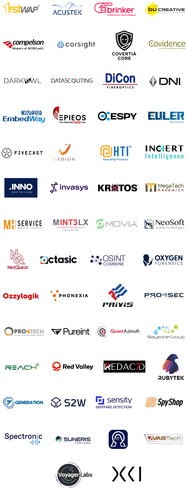 exhibiting sponsors