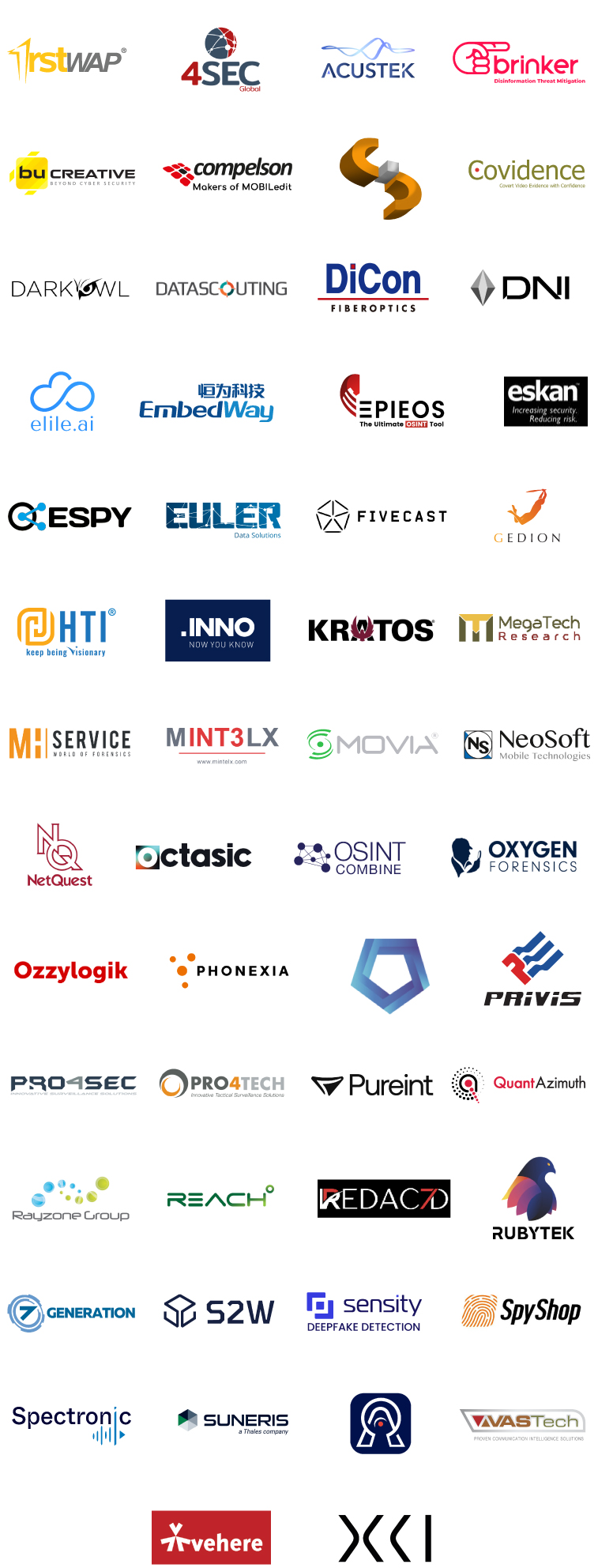 exhibiting sponsors